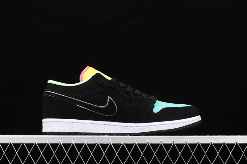 All categories Air Jordan Jordan series basketball shoes Air Jordan 1 Low G version pure original Air Jordan 1 Low AJ1 Joe 1 black blue yellow little Tiffany CK3022-013